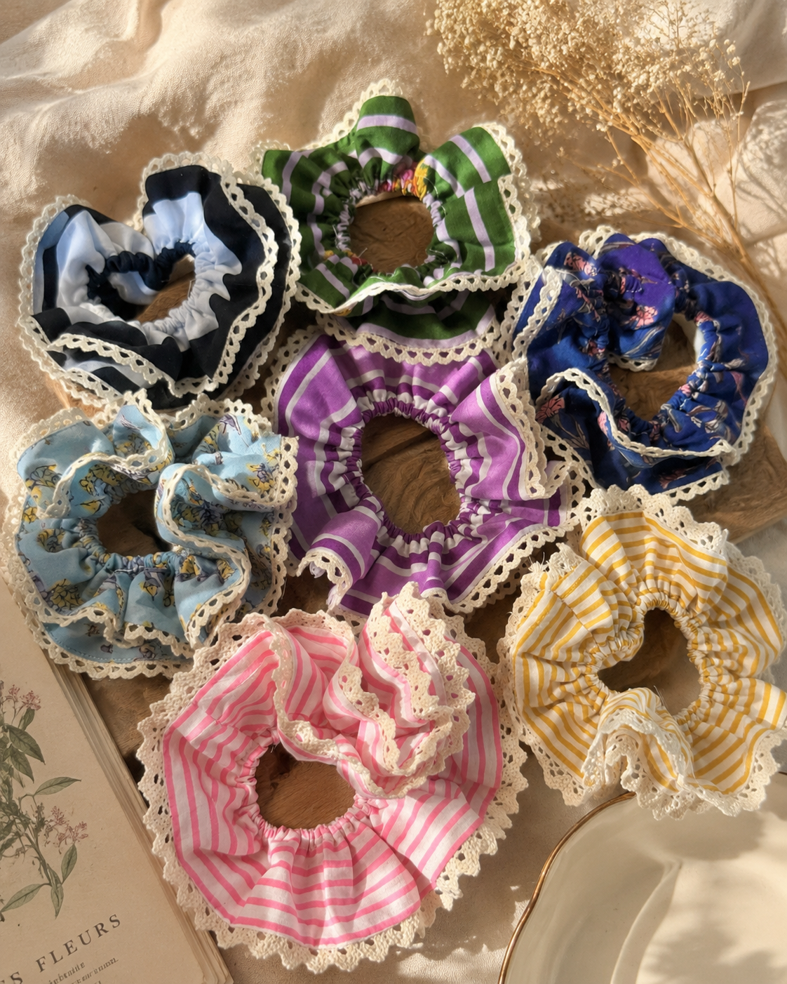 Double Layer Scrunchies 2 Piece