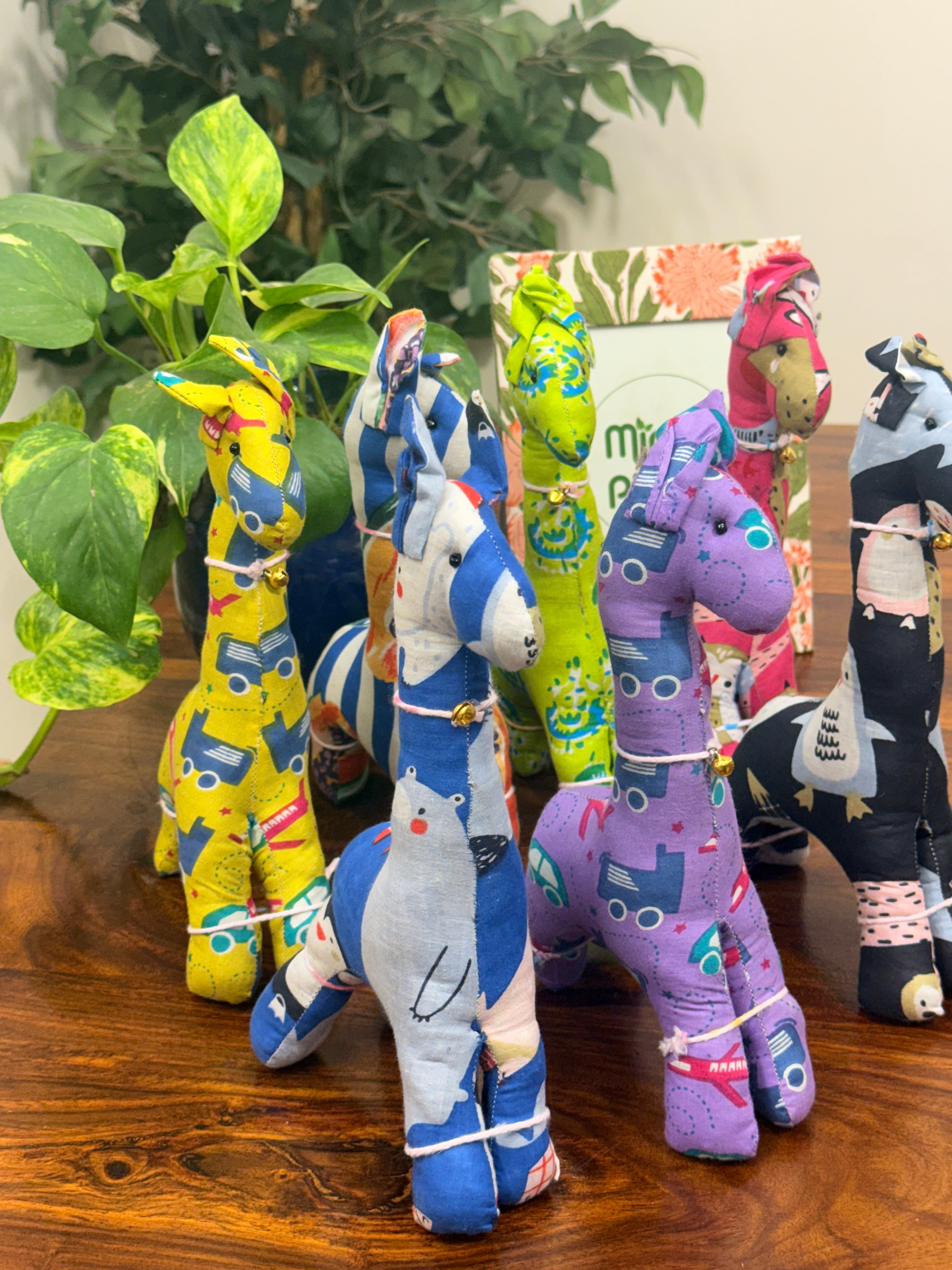 Giraffe - Pure Cotton Handmade Soft Toys 2 Piece