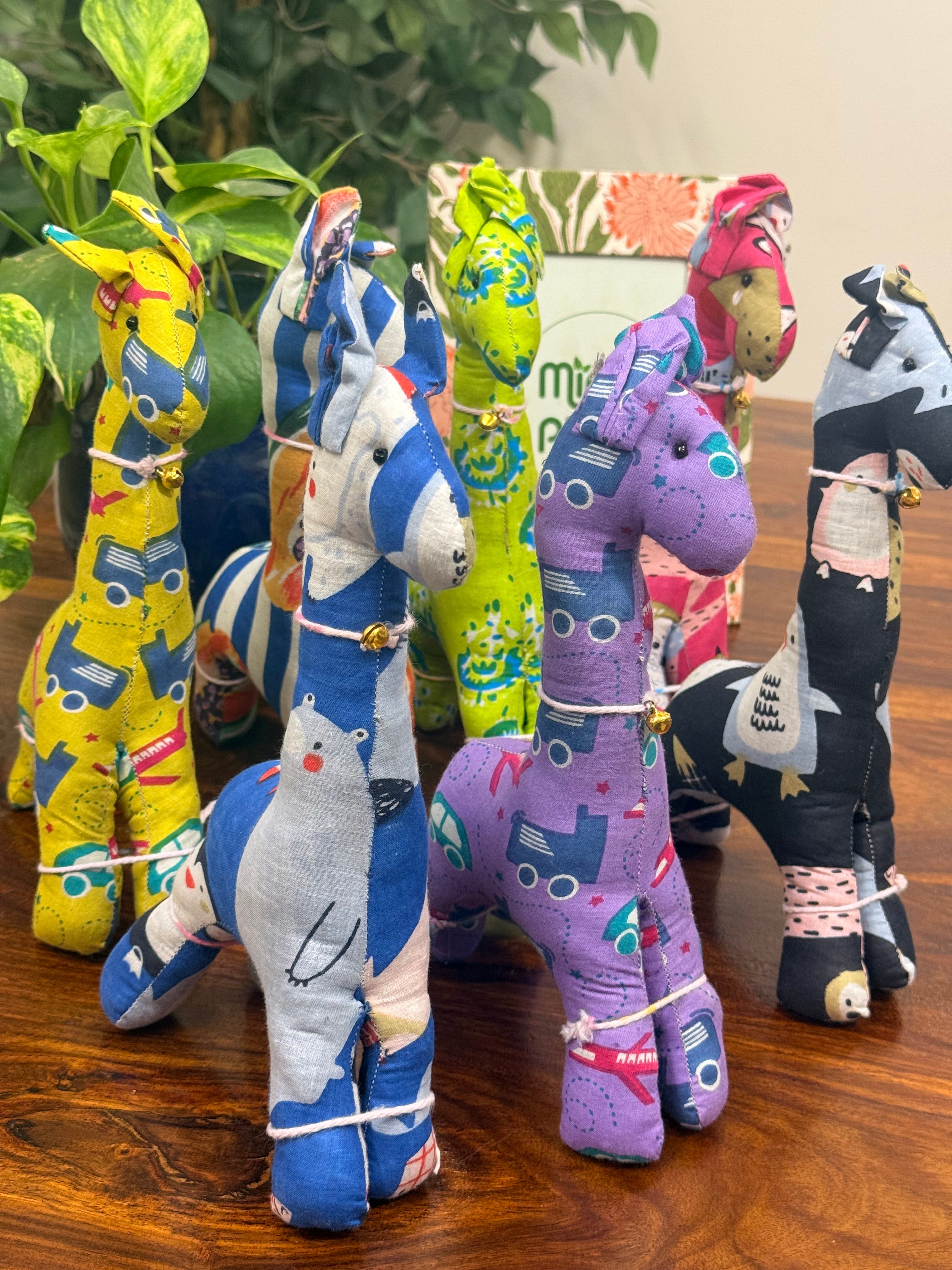 Giraffe - Pure Cotton Handmade Soft Toys 2 Piece