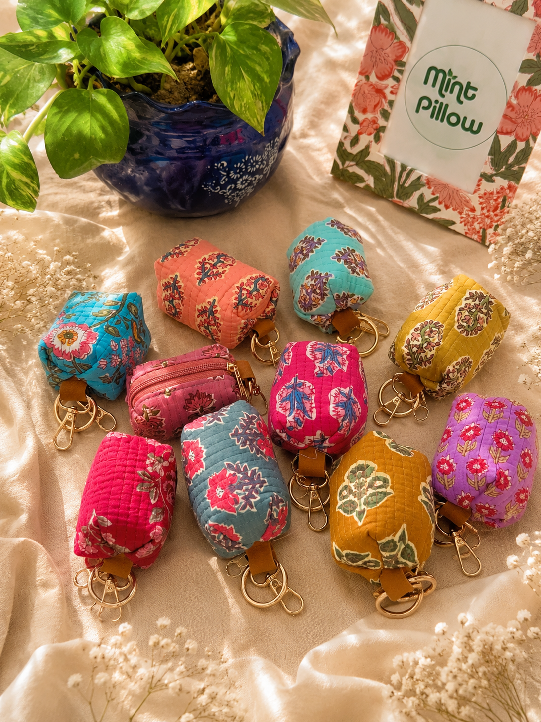 Small Coin pouch hanging 5 Pieces