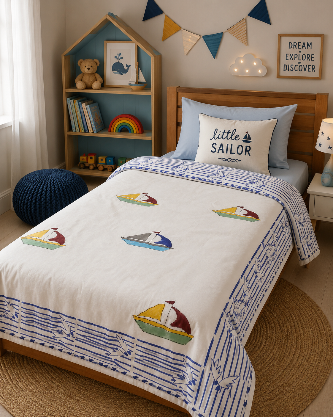 Handblock Reversible Baby Dohar