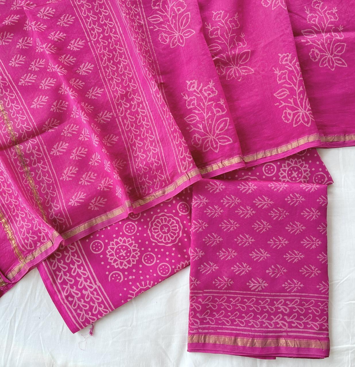 Hand Block Print Suit