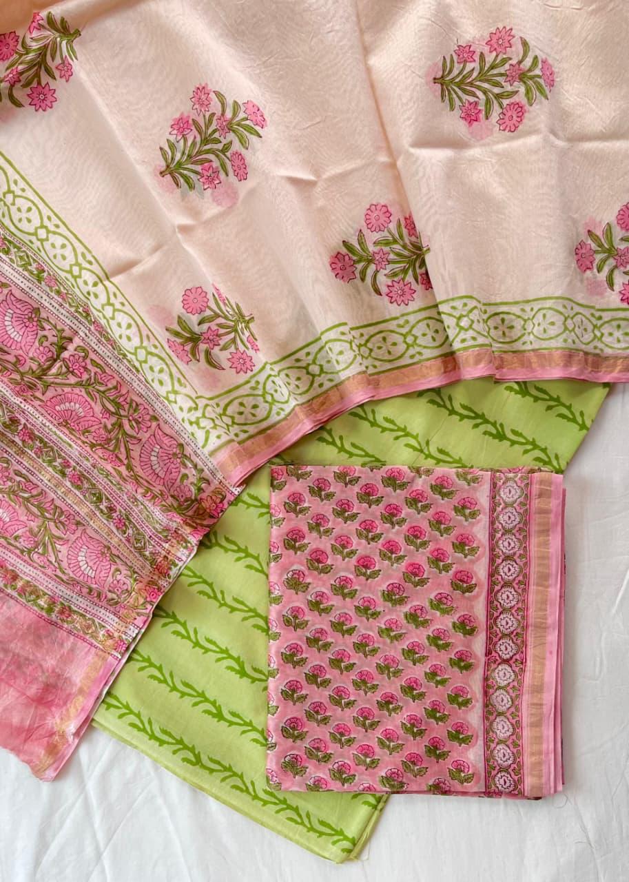 Hand Block Print Suit