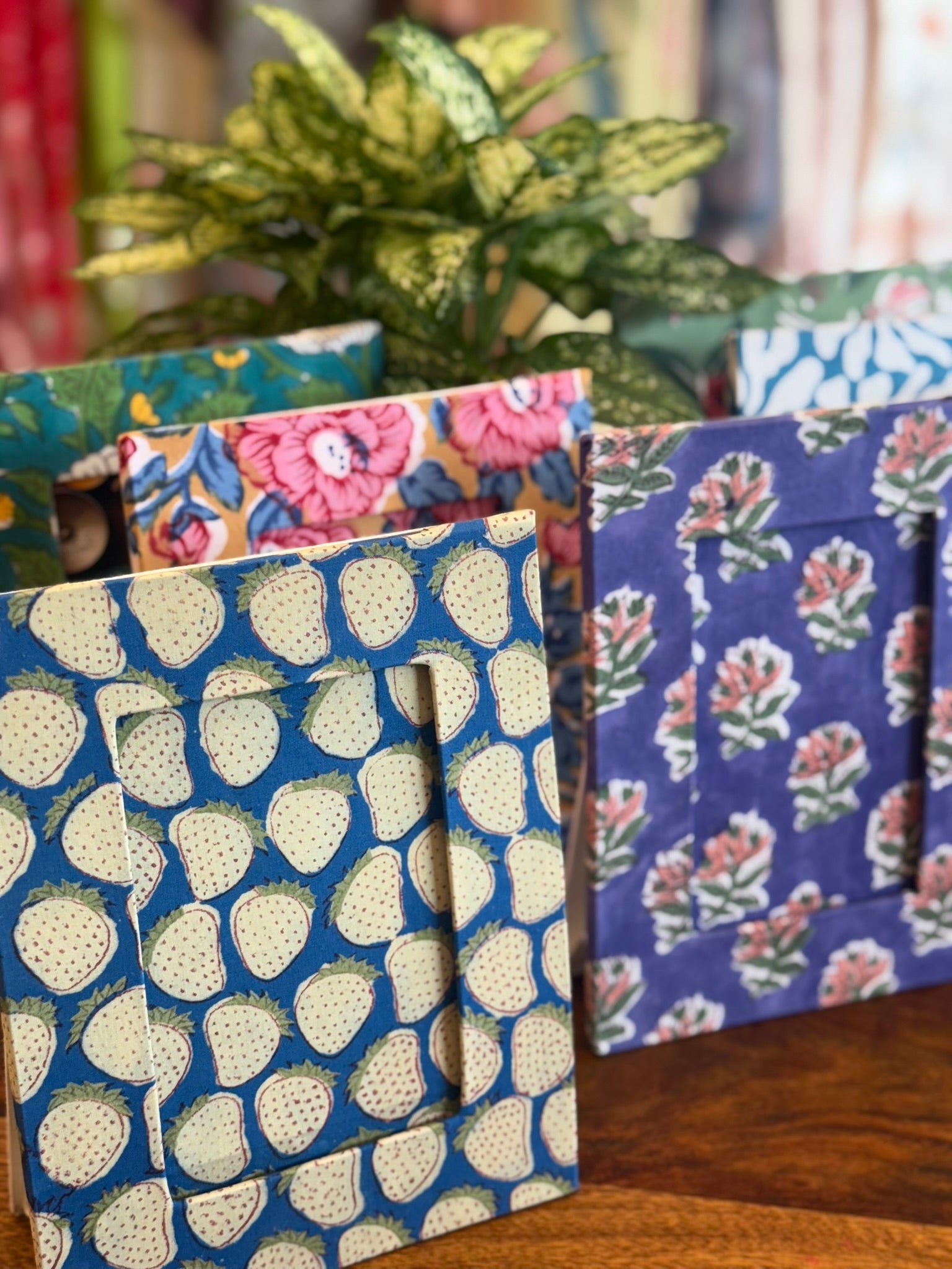 Block Print Photo Frames