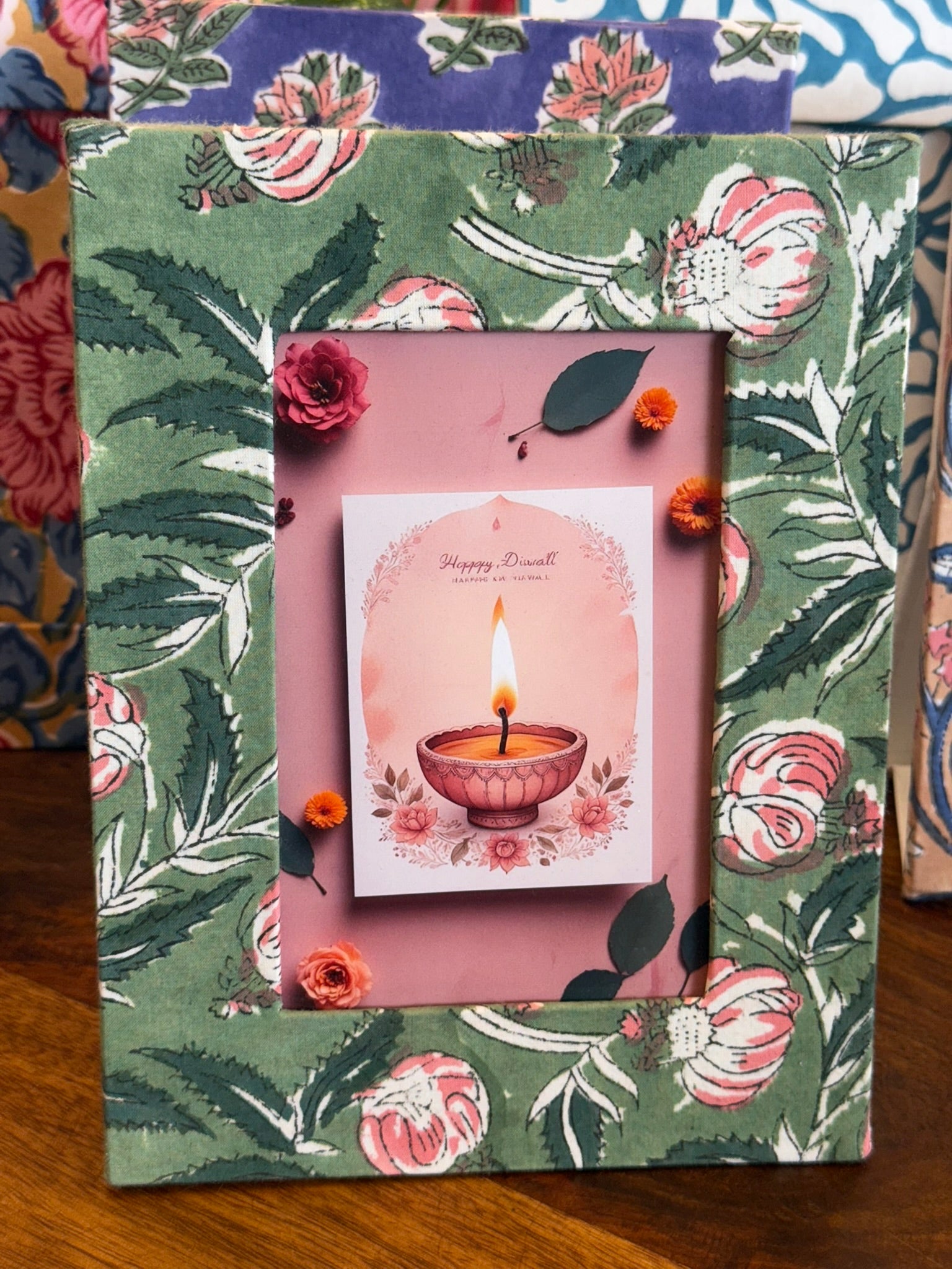 Block Print Photo Frames