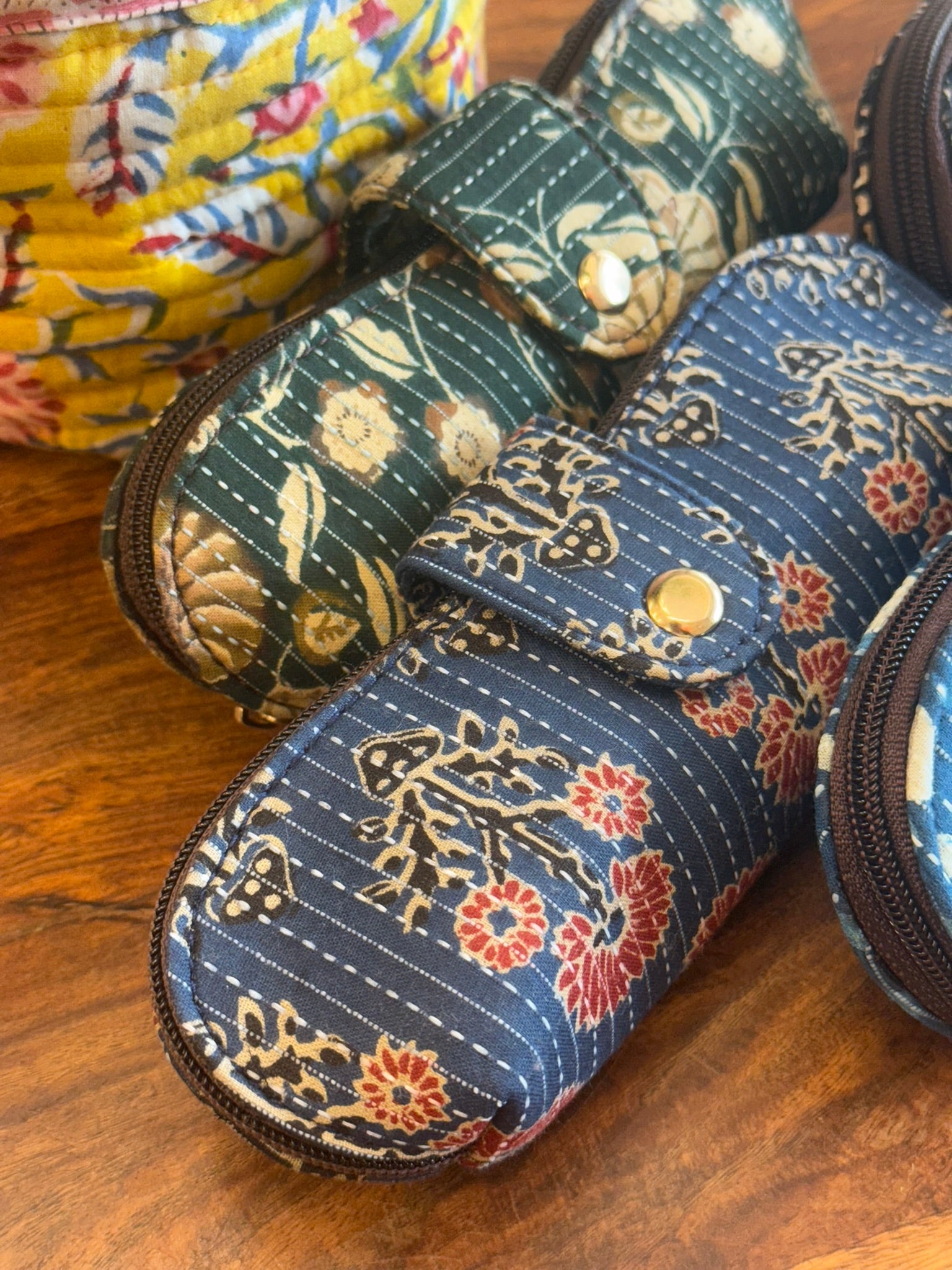 Block Print Sunglass Cases 2 Pieces