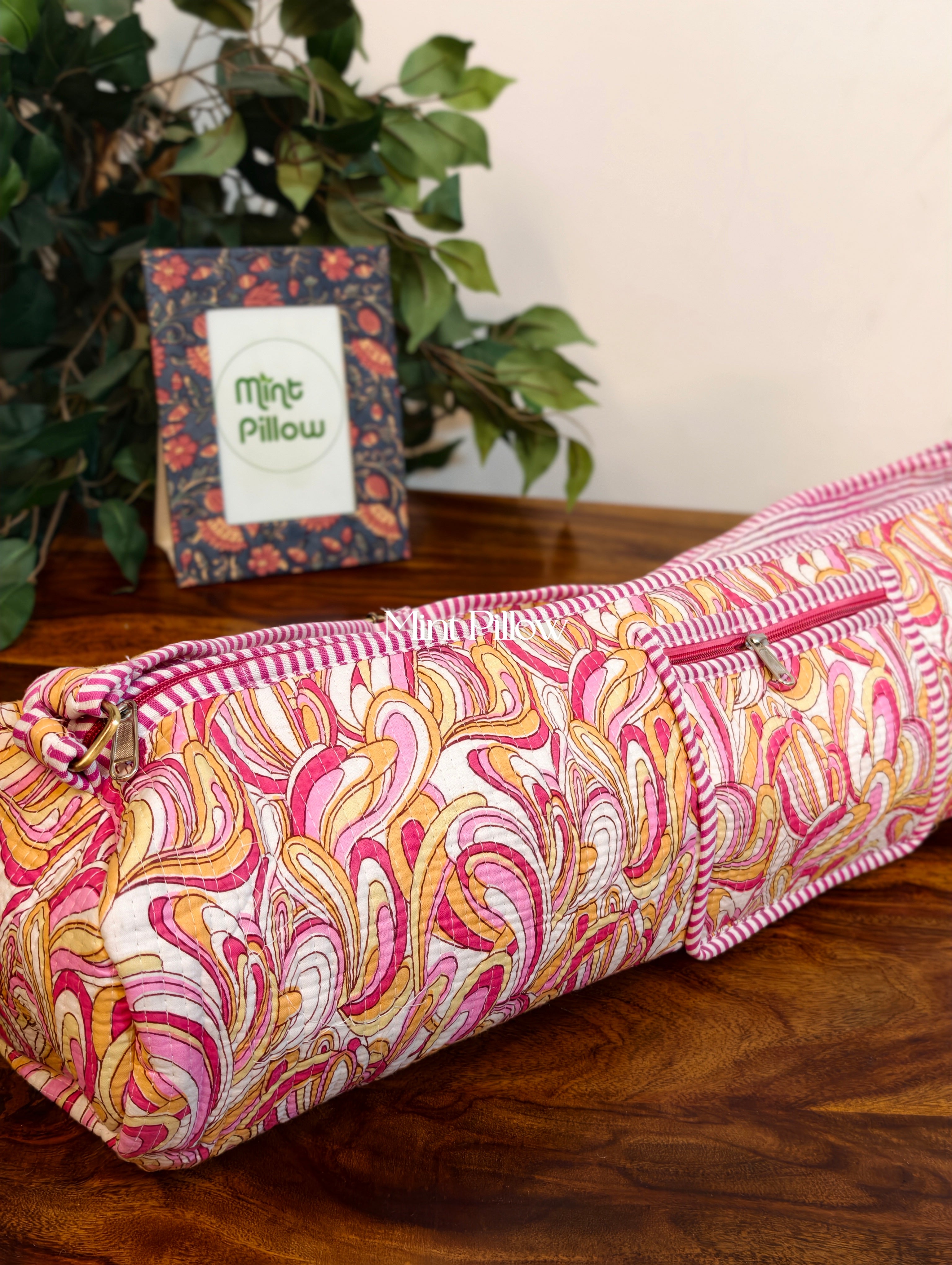 Handmade Jaipuri Print Yoga Mat Bag