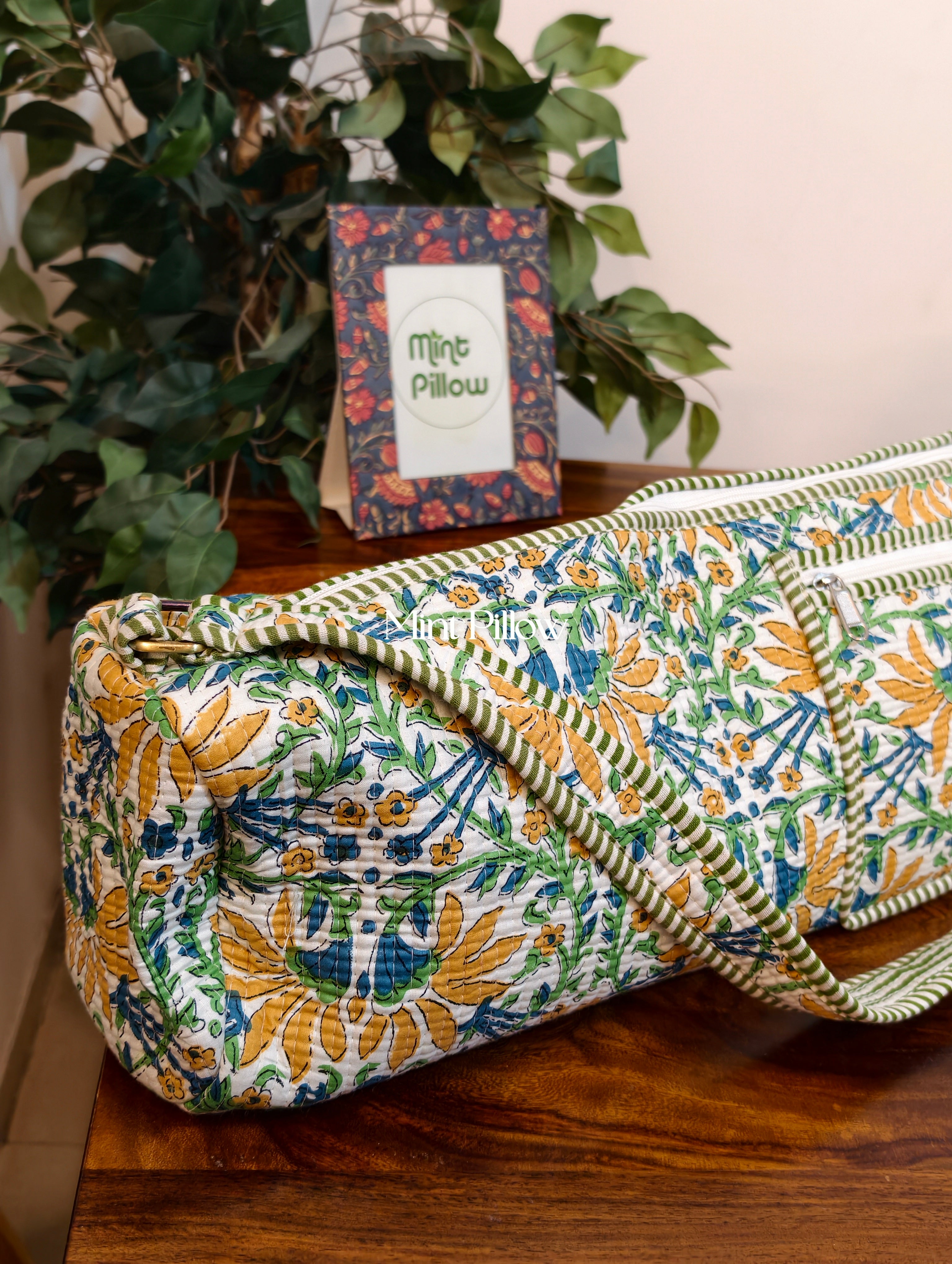 Handmade Jaipuri Print Yoga Mat Bag