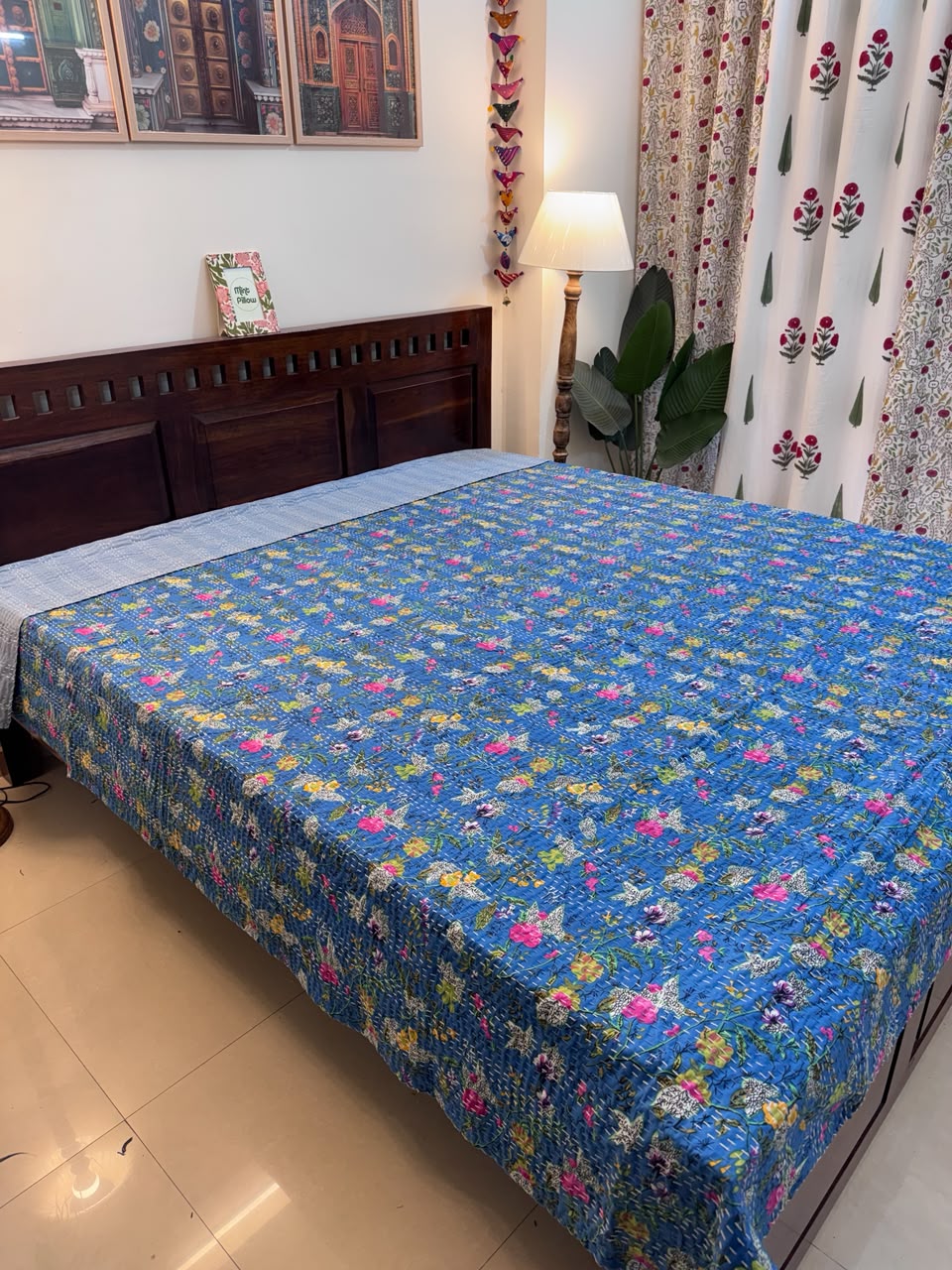 Kantha Bedcover 90x108