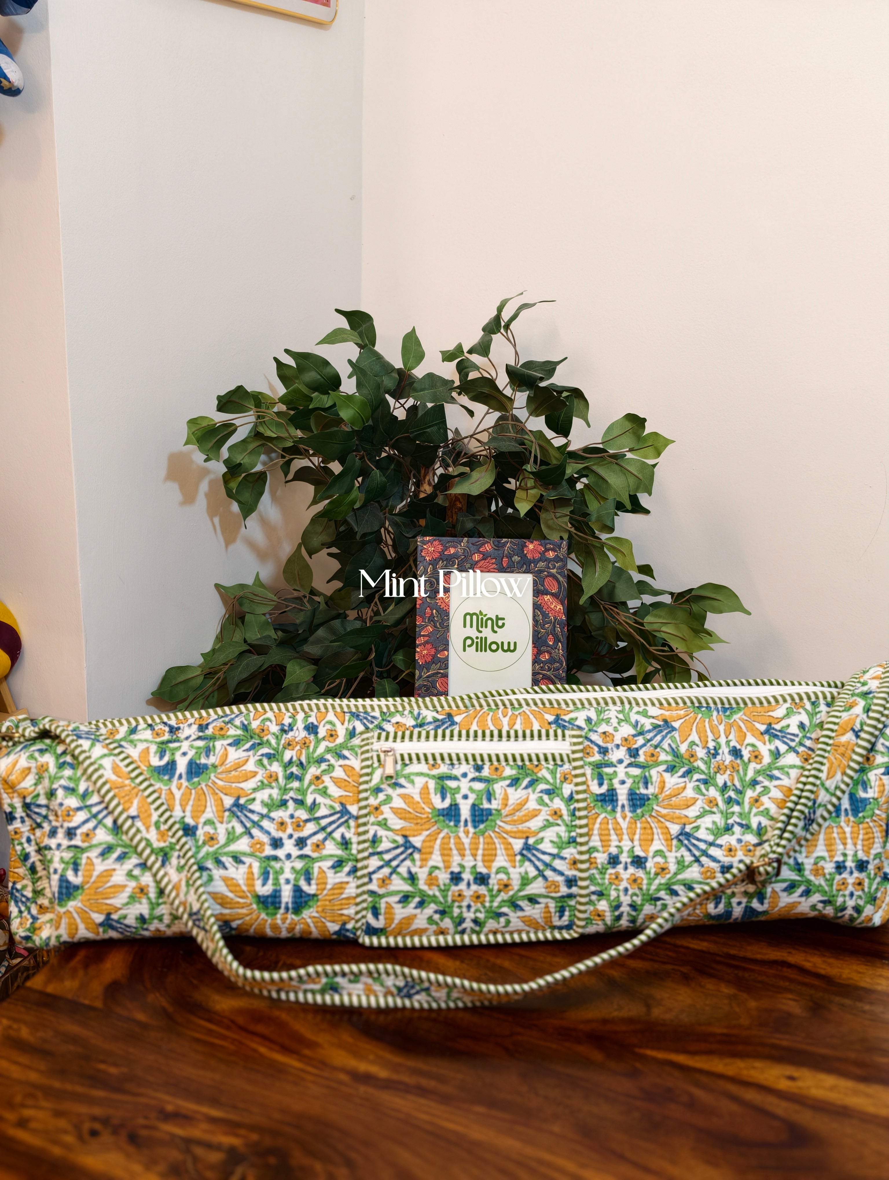 Handmade Jaipuri Print Yoga Mat Bag