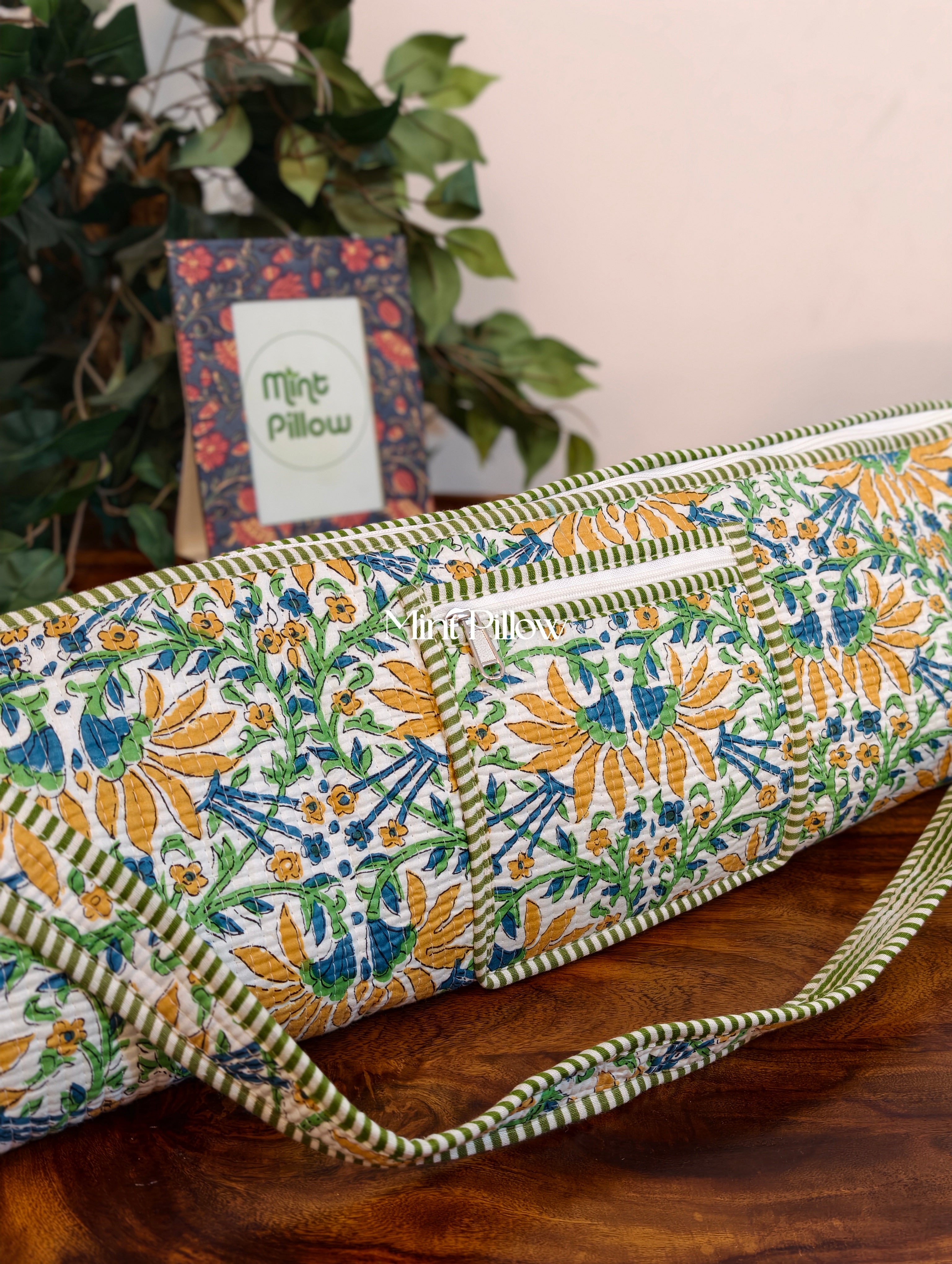 Handmade Jaipuri Print Yoga Mat Bag