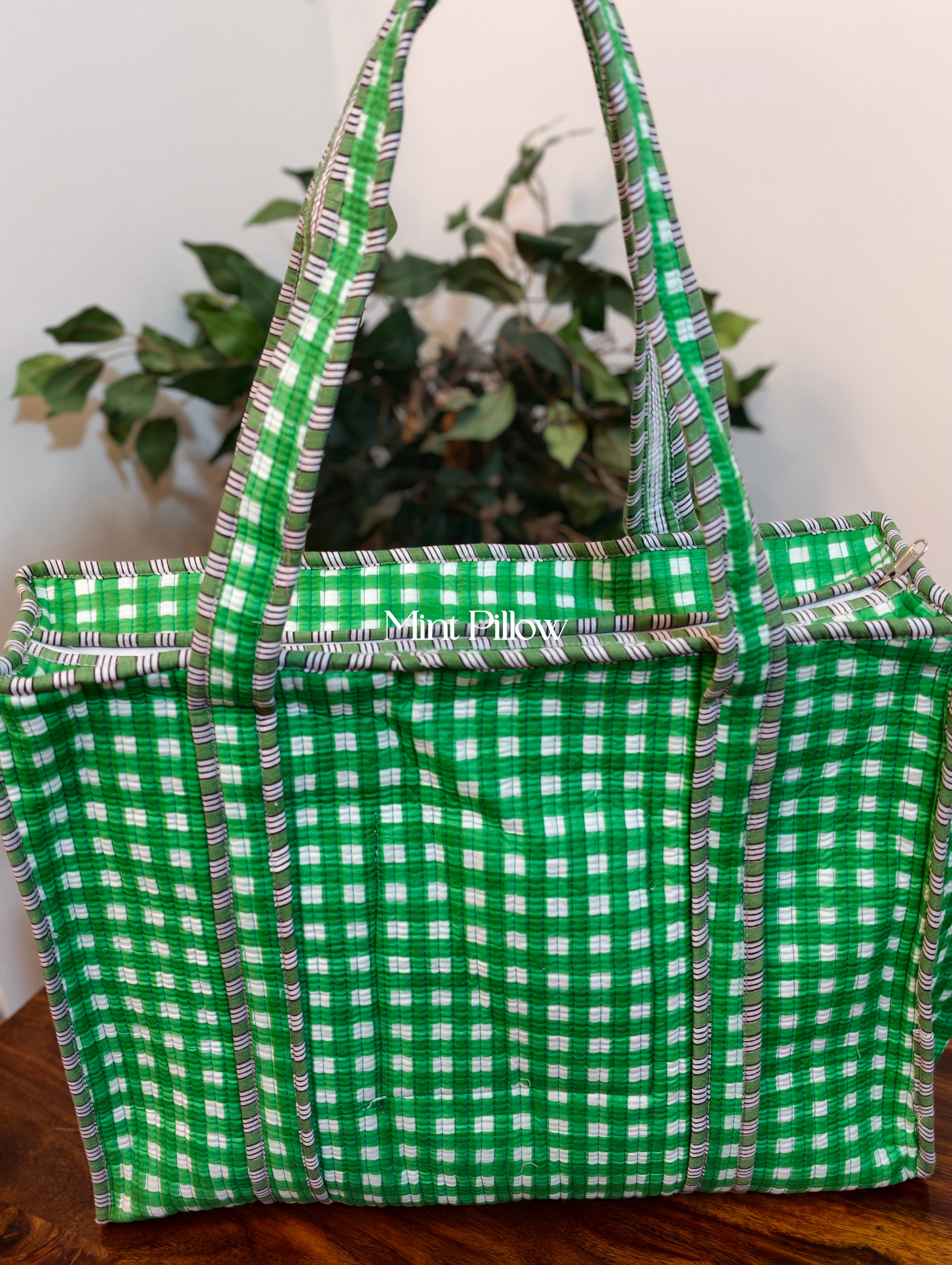 Tote Bag with Side Pocket