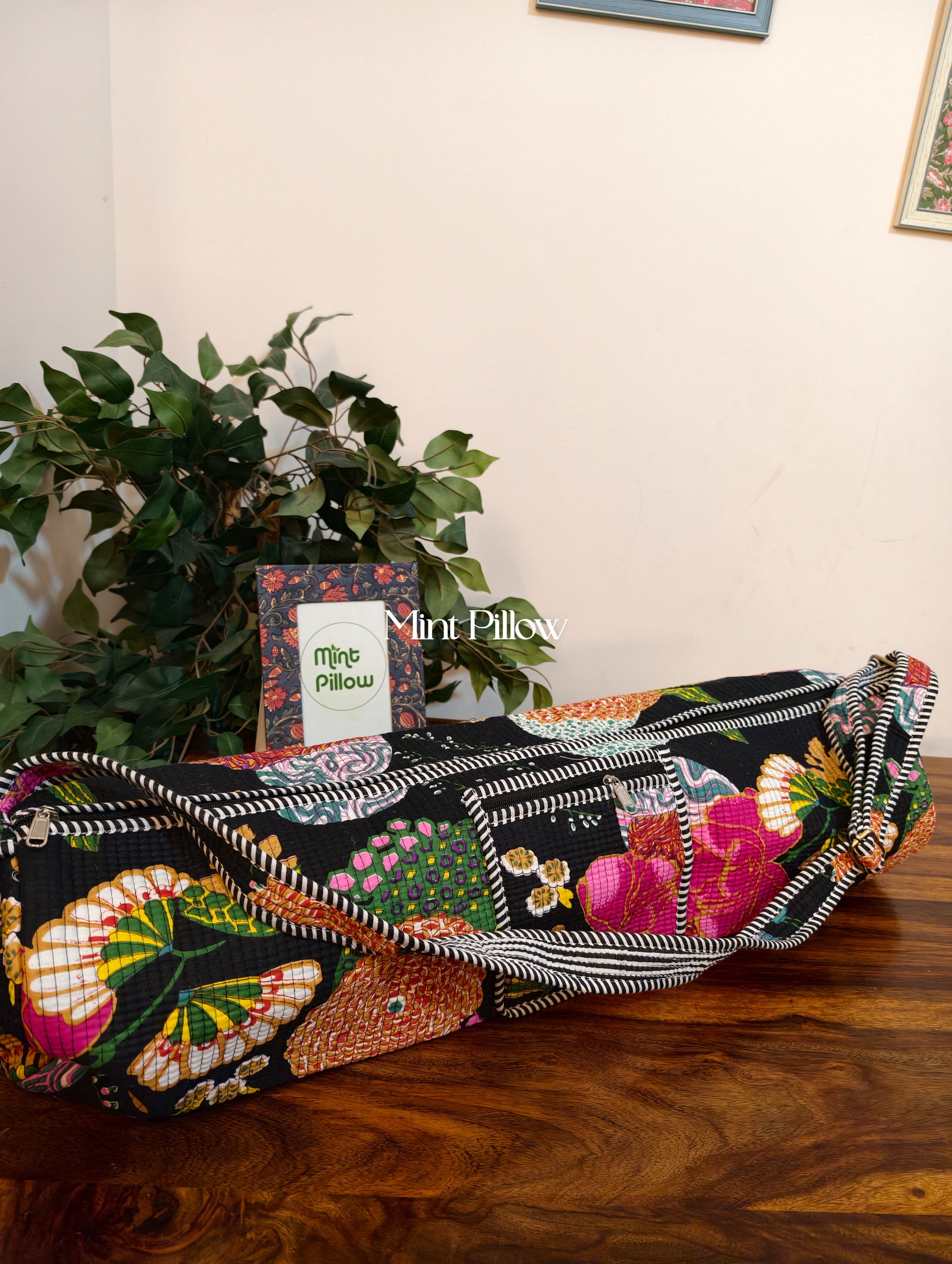 Handmade Jaipuri Print Yoga Mat Bag