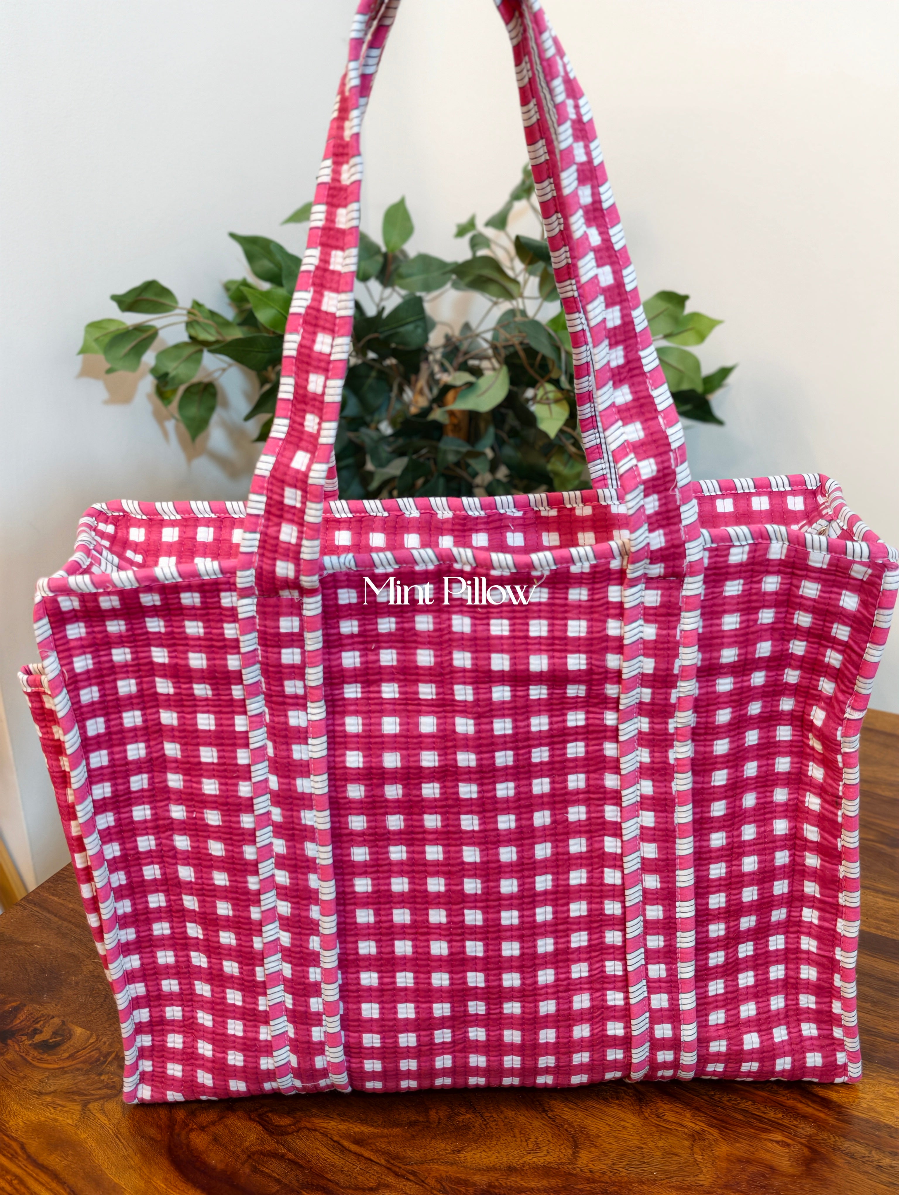 Tote Bag with Side Pocket