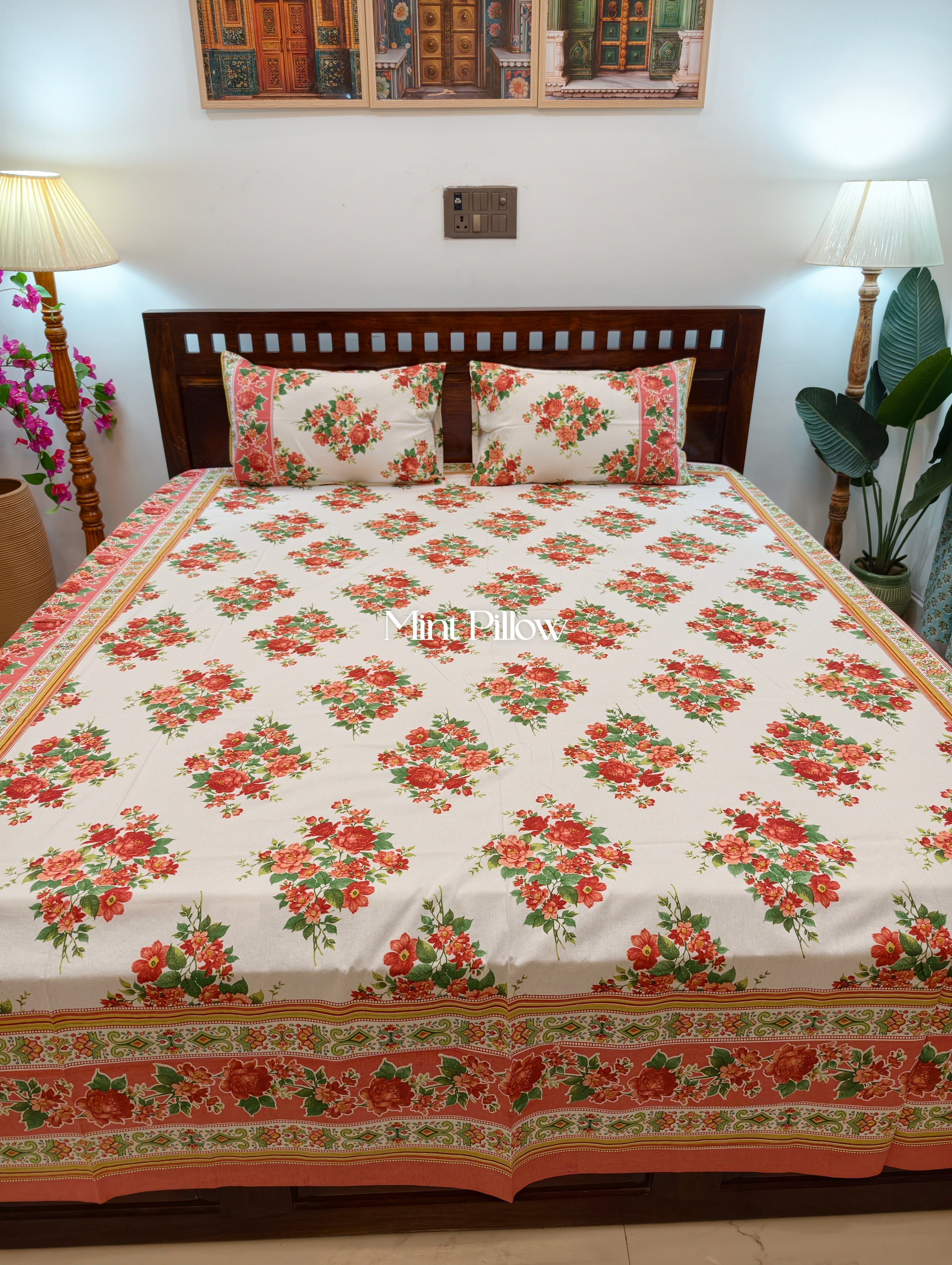 King/Queen Size Regular Bedsheet