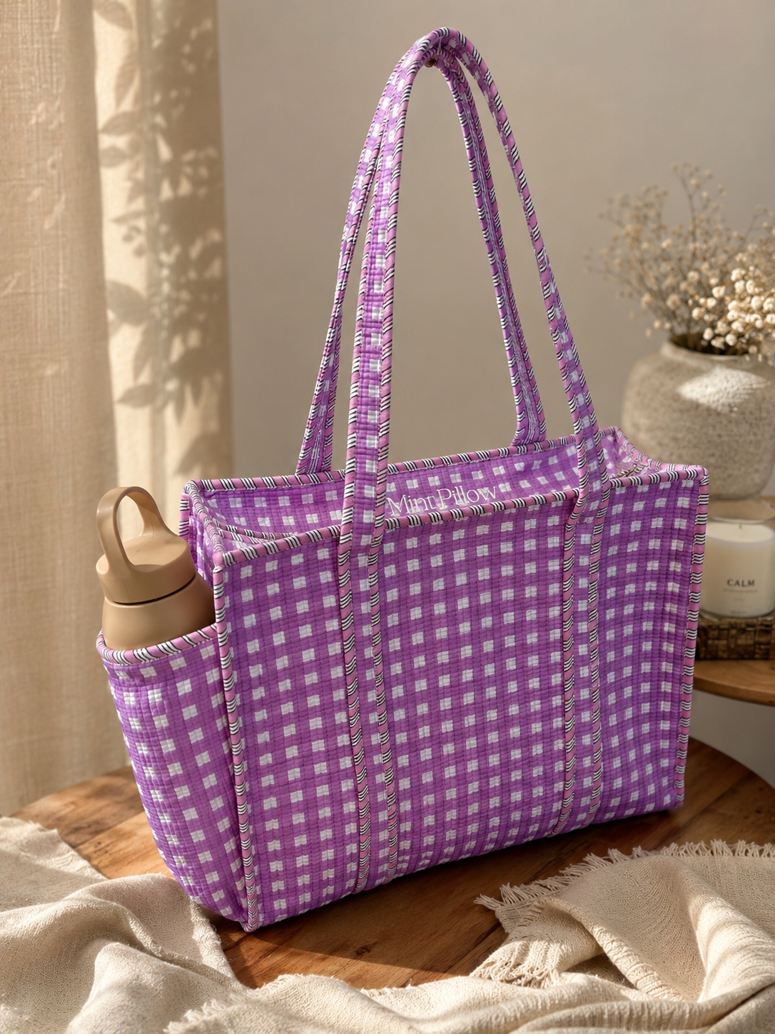 Tote Bag with Side Pocket