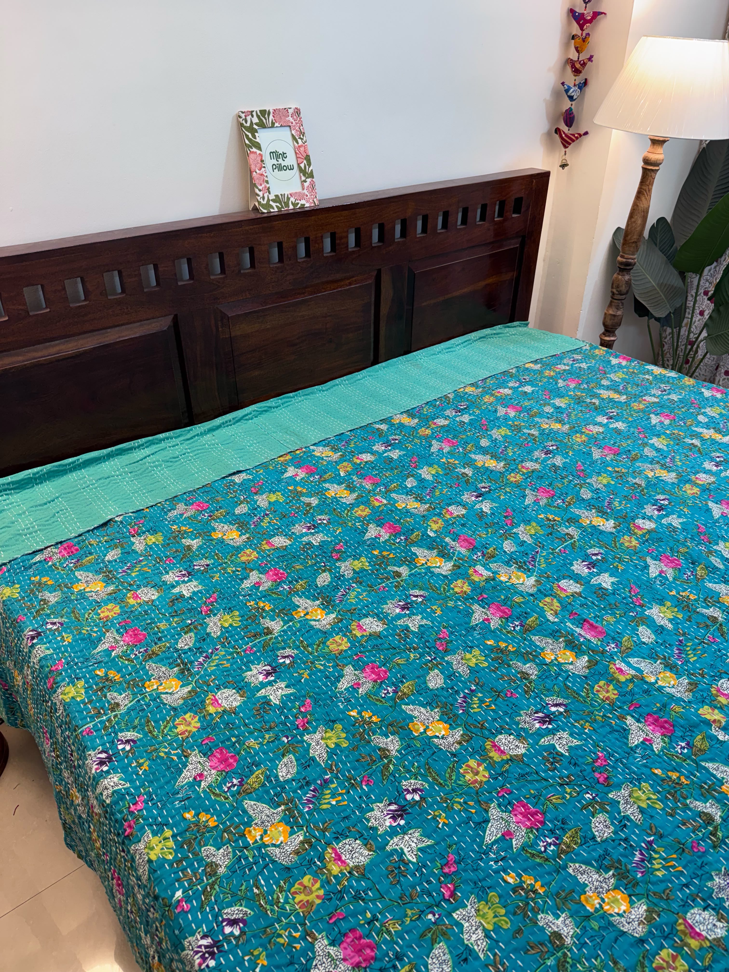 Kantha Bedcover 90x108