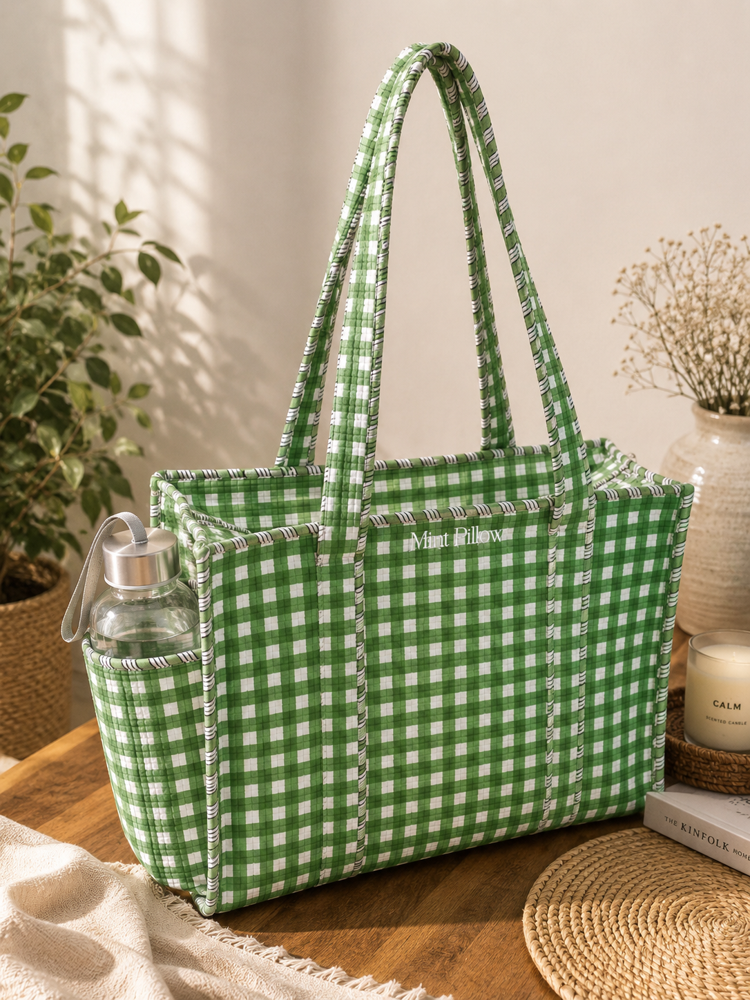 Tote Bag with Side Pocket