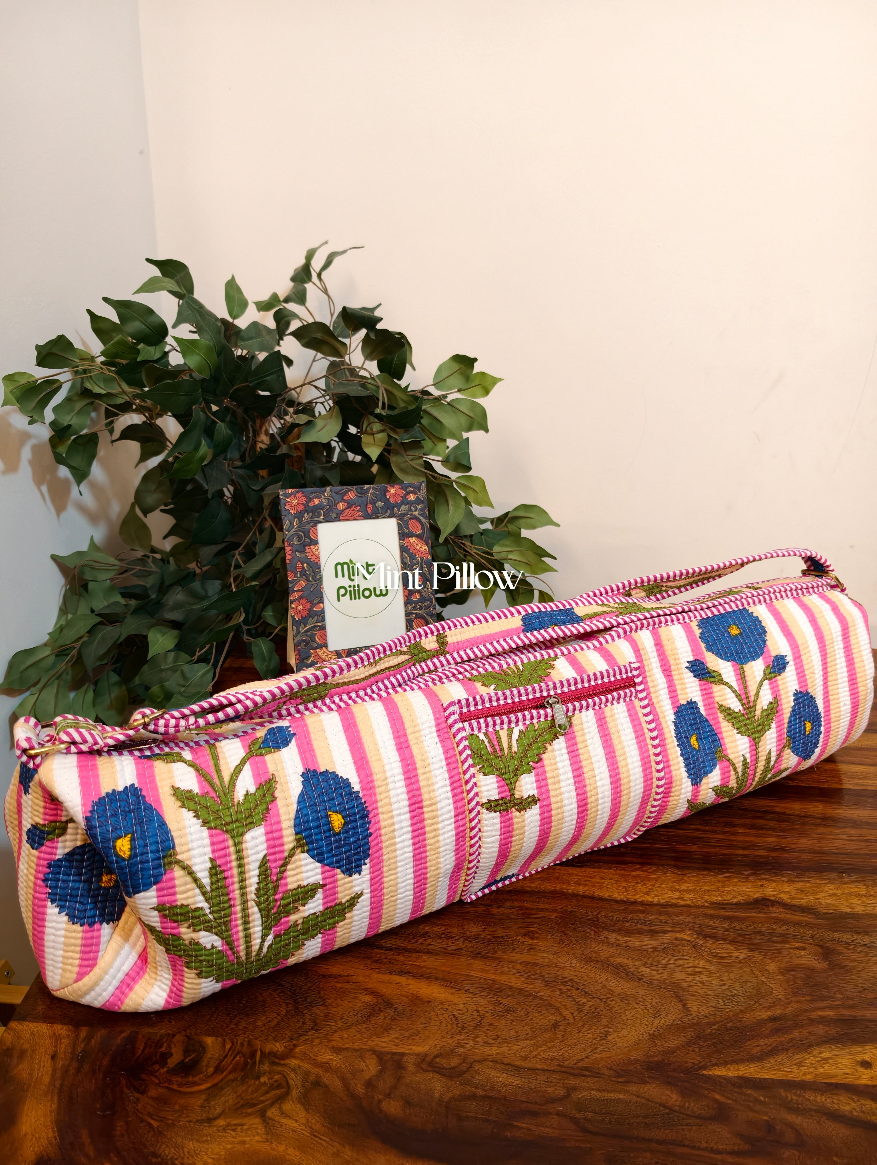 Handmade Jaipuri Print Yoga Mat Bag