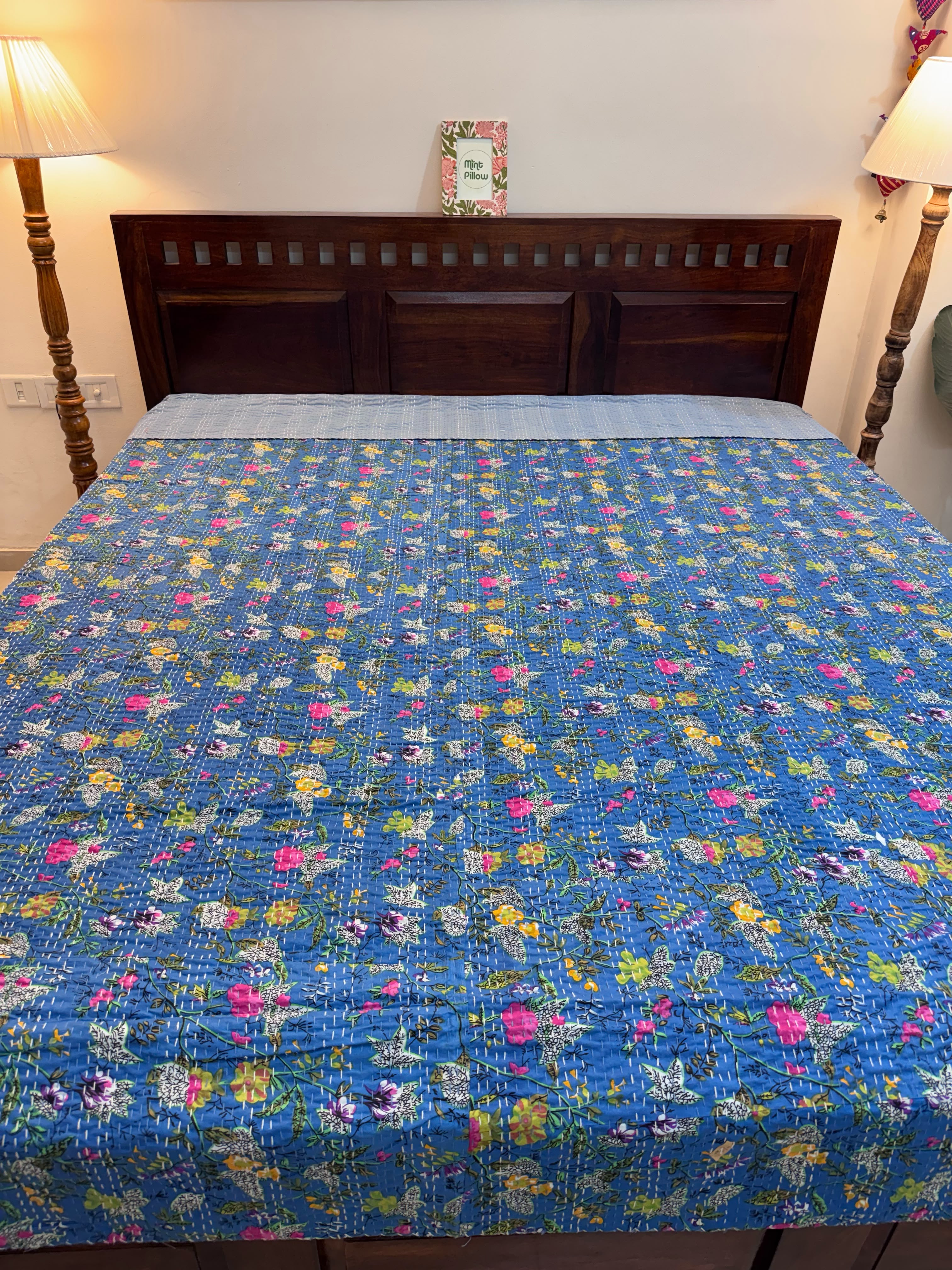 Kantha Bedcover 90x108