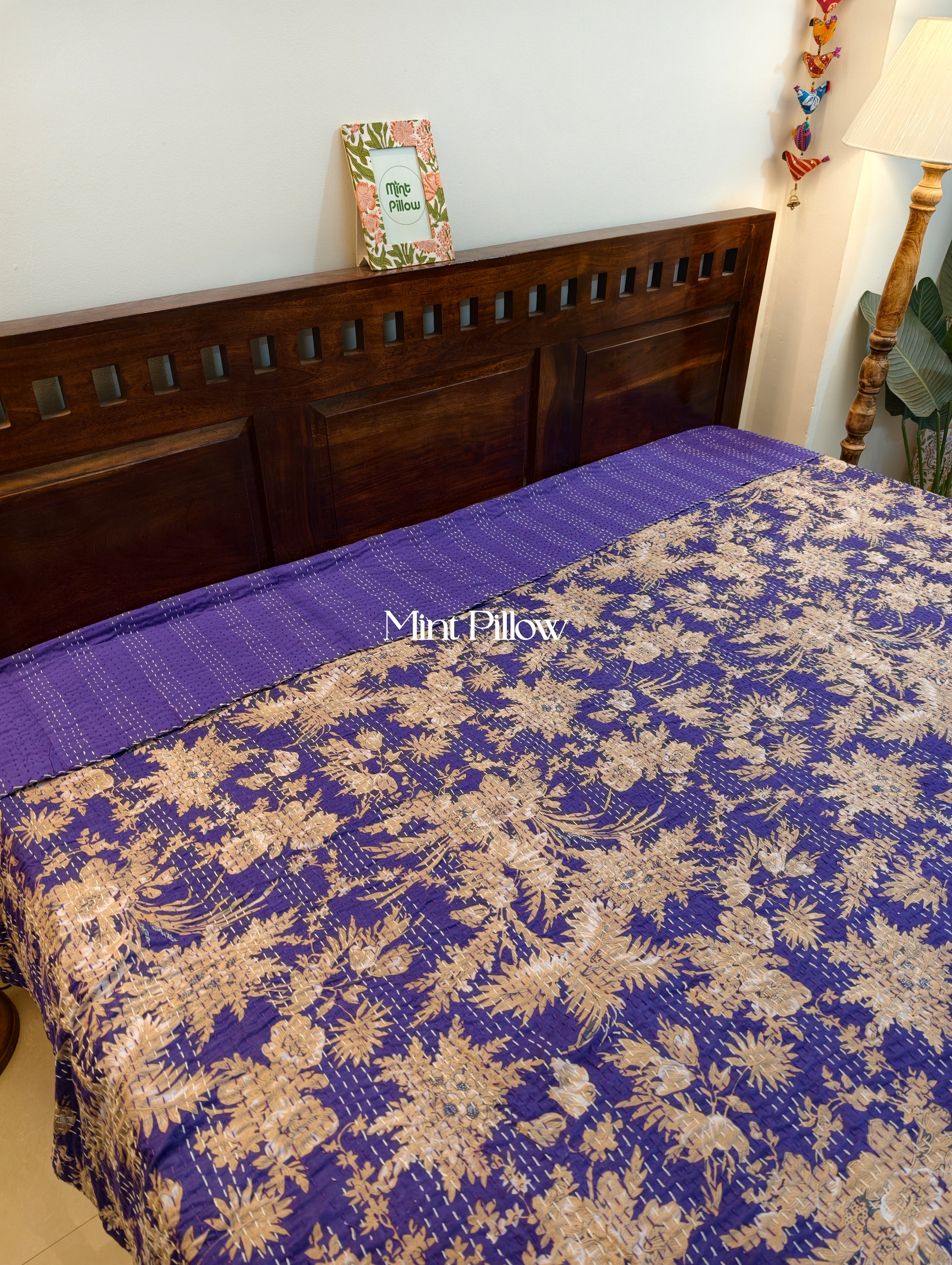 Kantha Bedcover 90x108