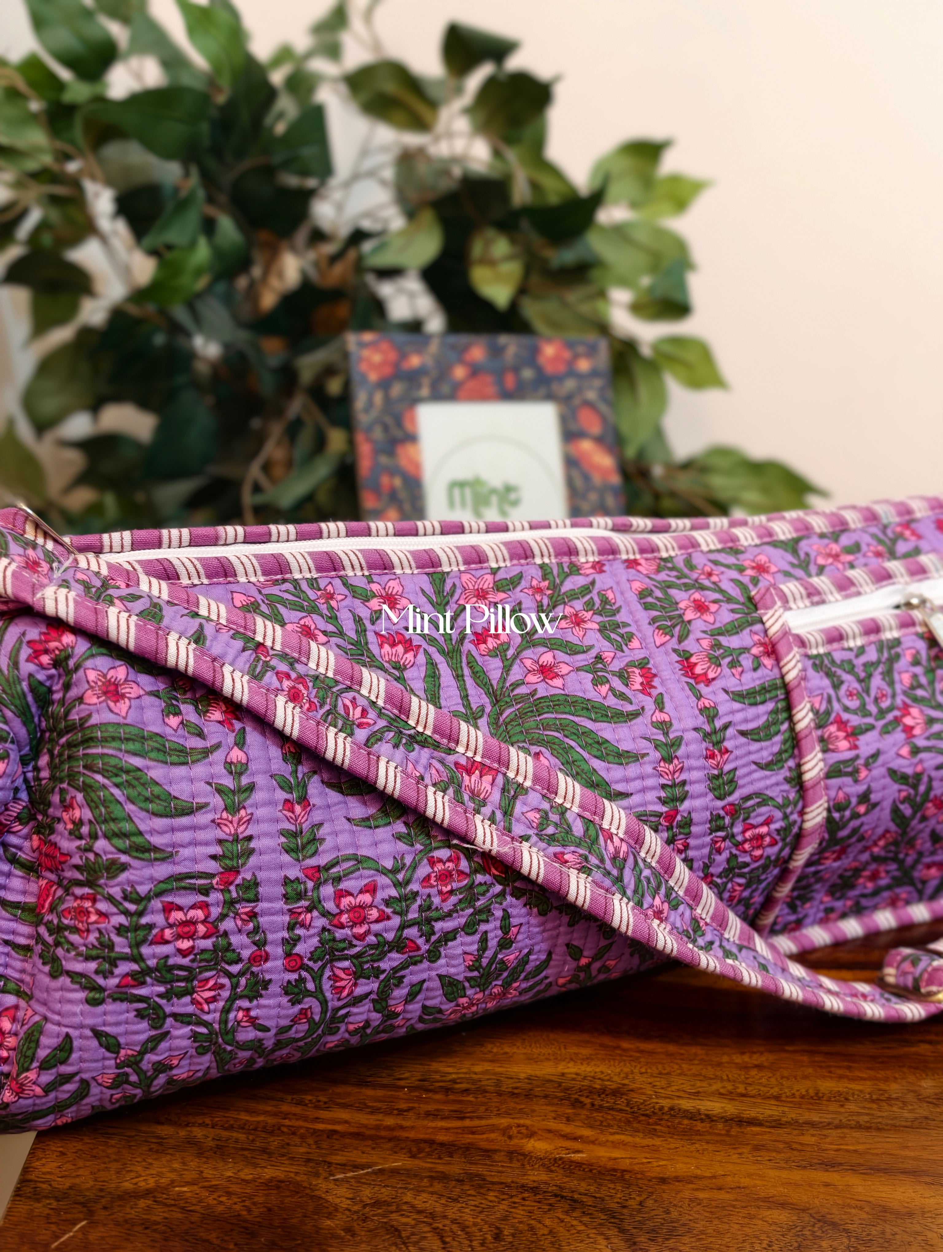 Handmade Jaipuri Print Yoga Mat Bag