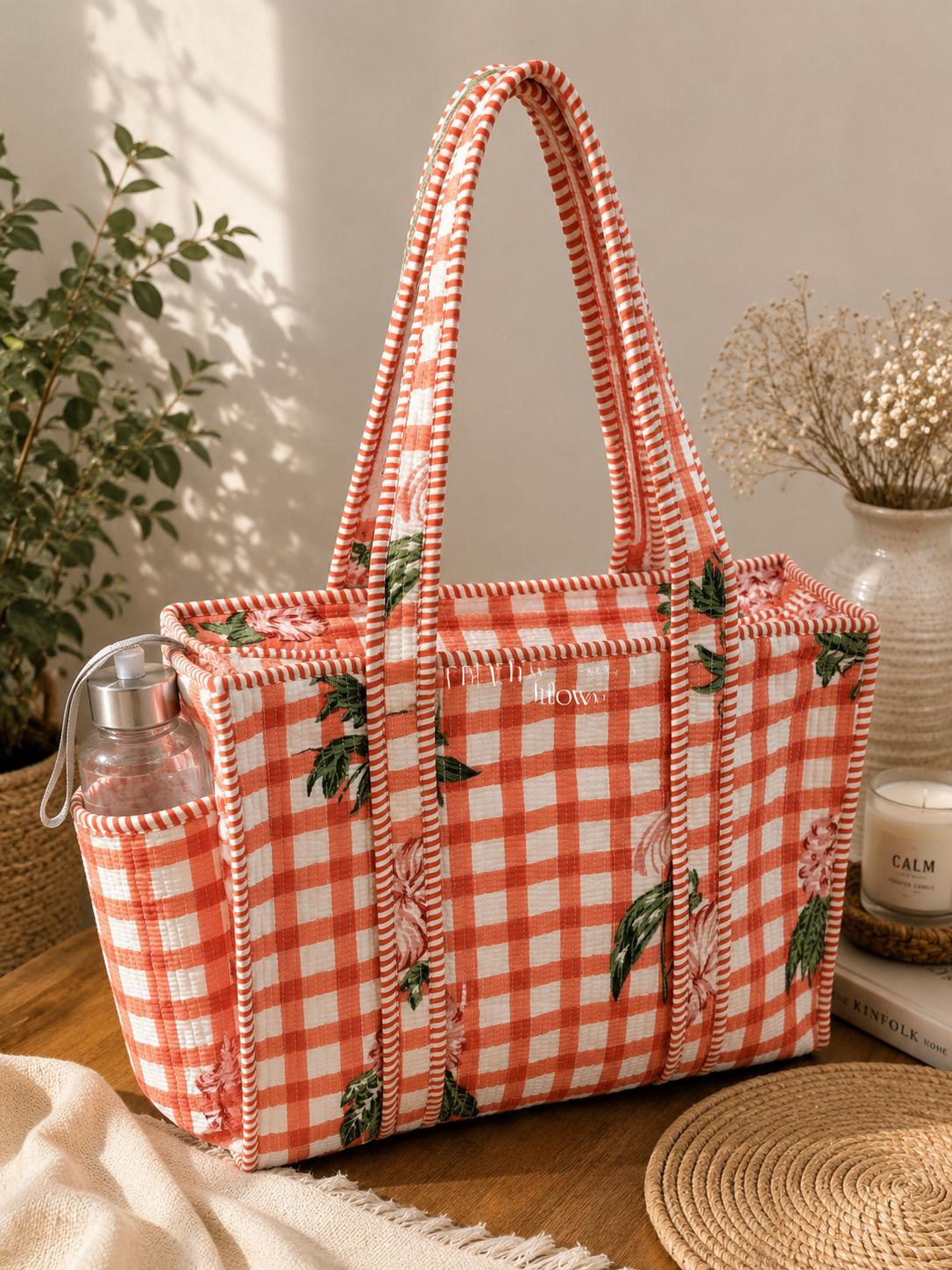 Tote Bag with Side Pocket