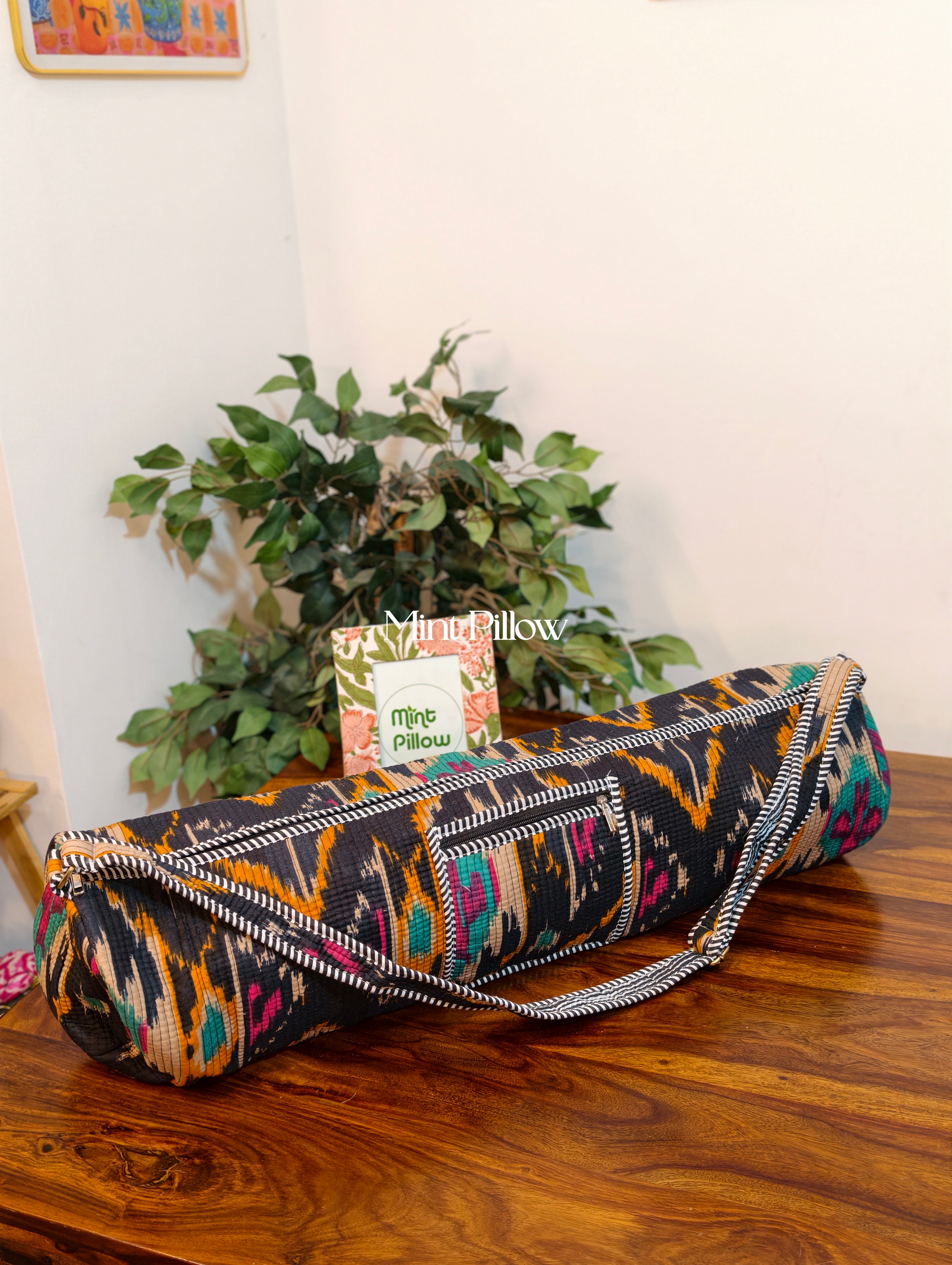Handmade Jaipuri Print Yoga Mat Bag