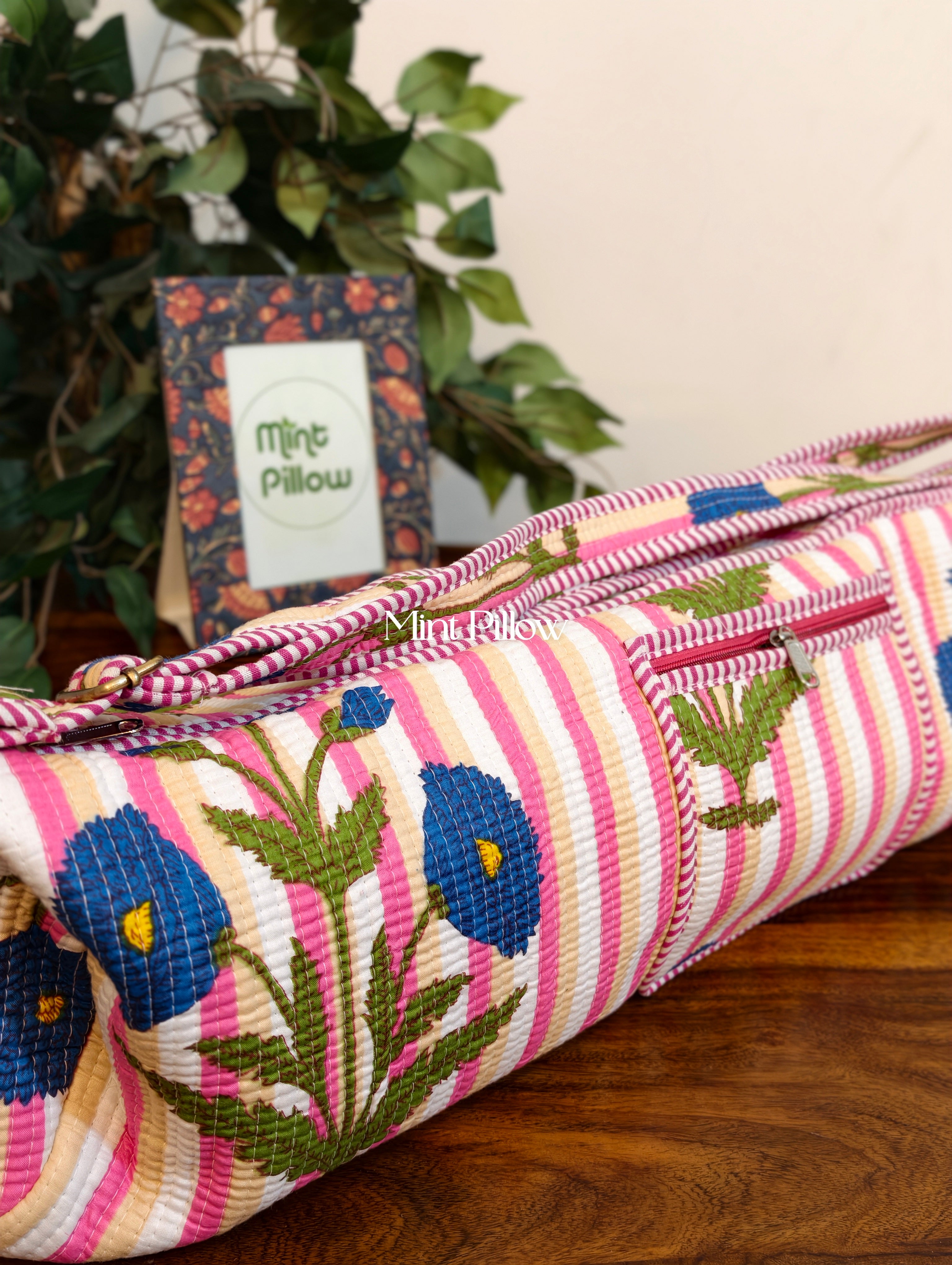 Handmade Jaipuri Print Yoga Mat Bag