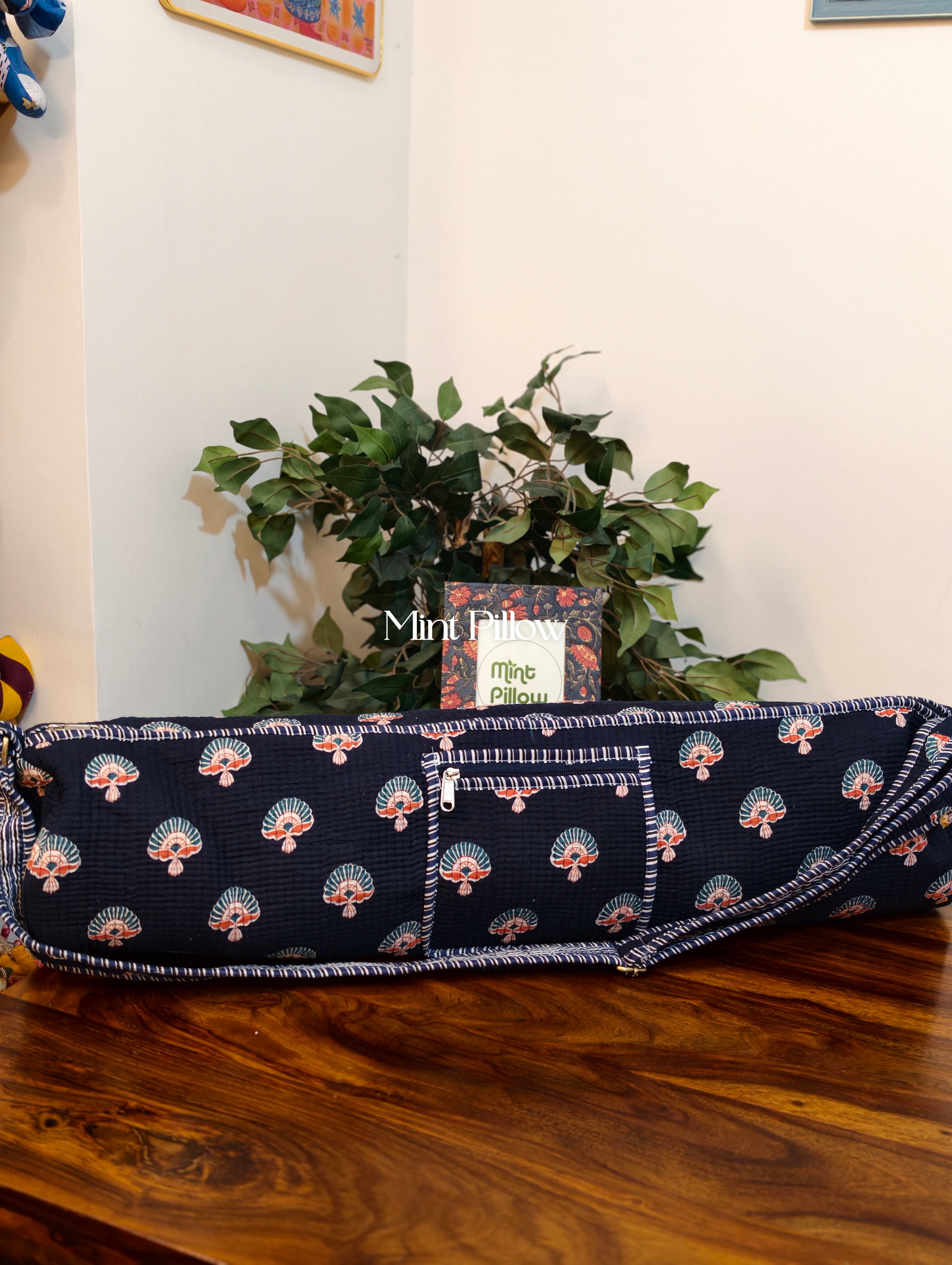 Handmade Jaipuri Print Yoga Mat Bag