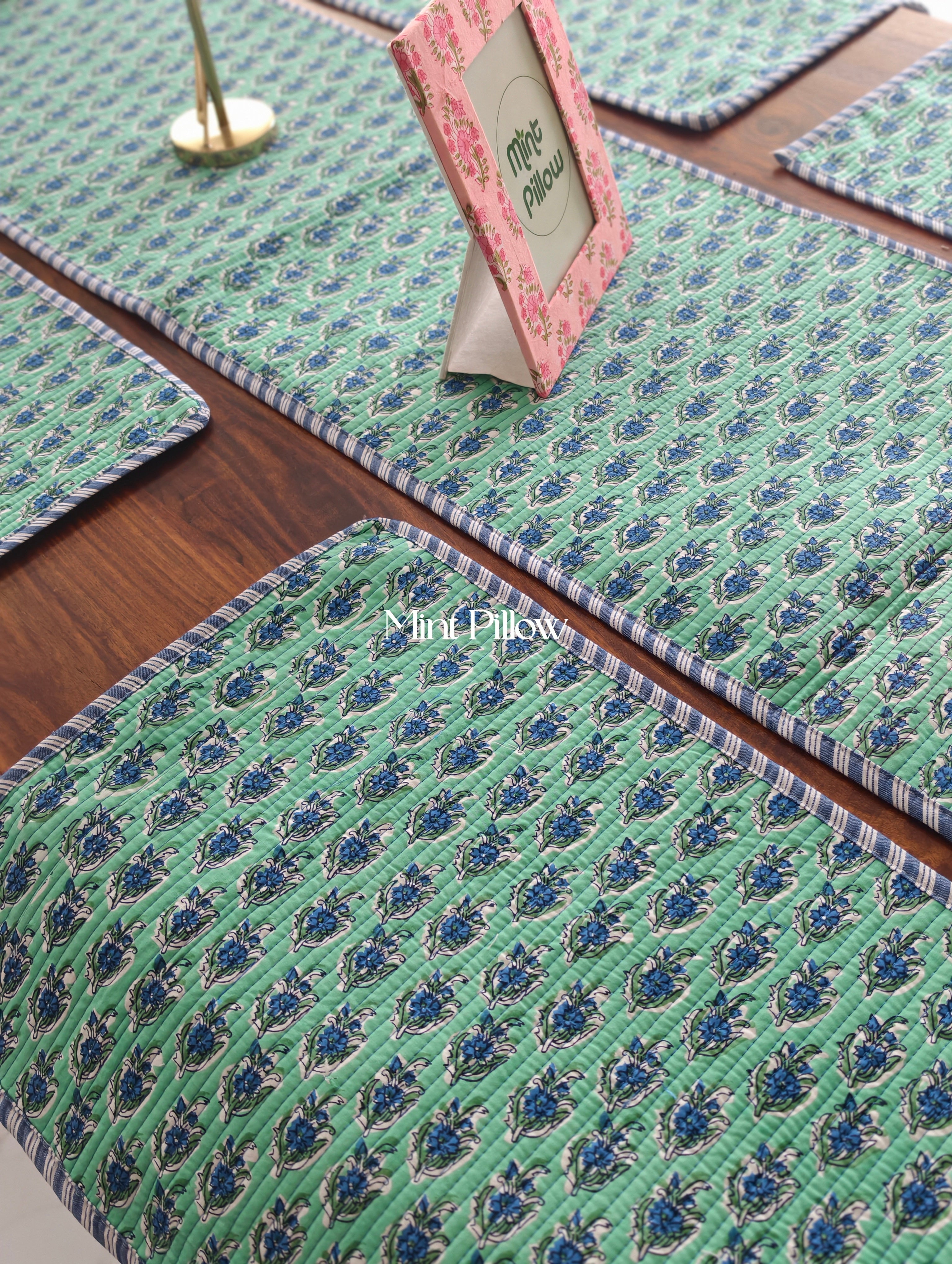 Quilted 6-Seater Runner & Mat Set