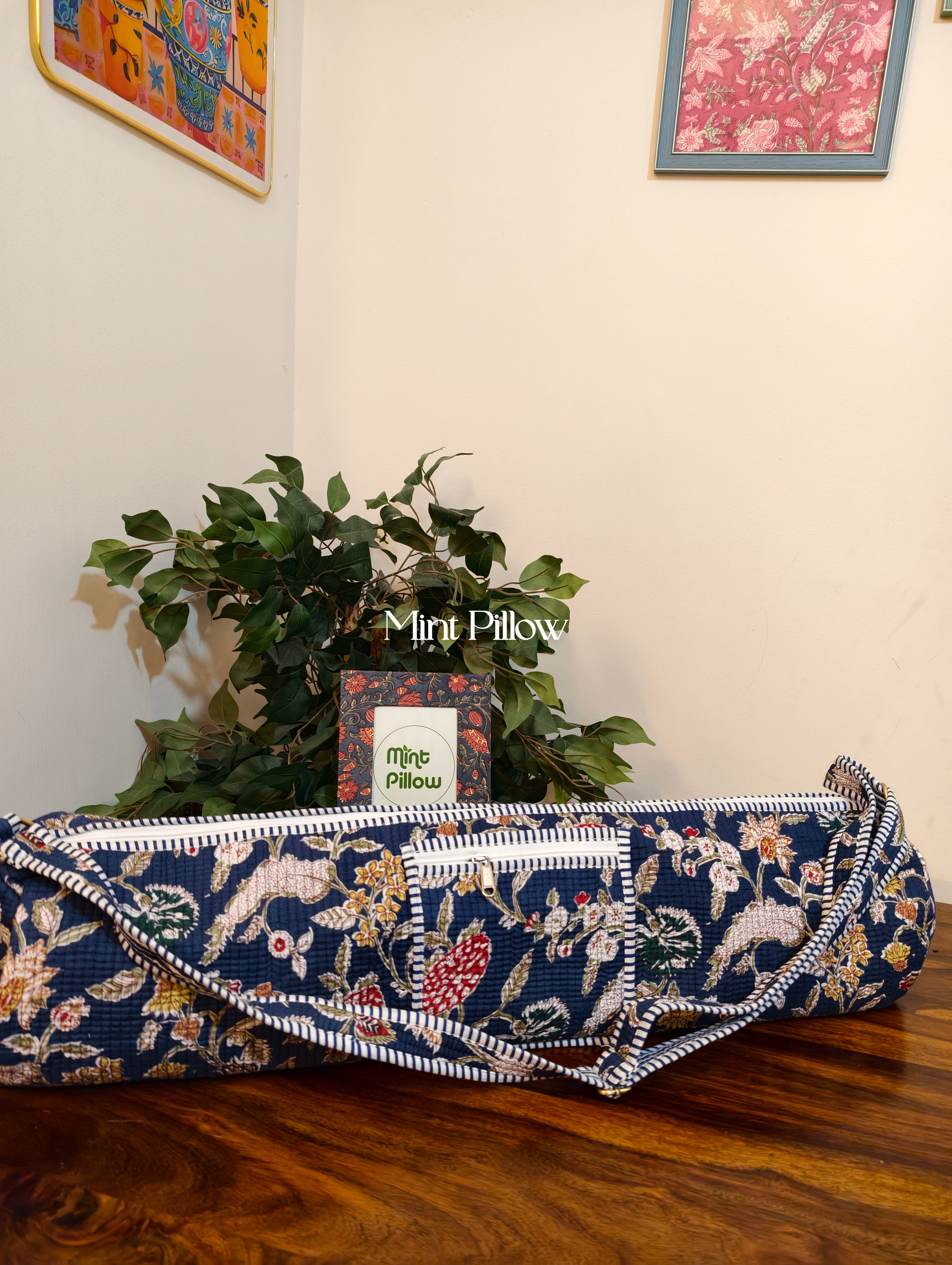 Handmade Jaipuri Print Yoga Mat Bag