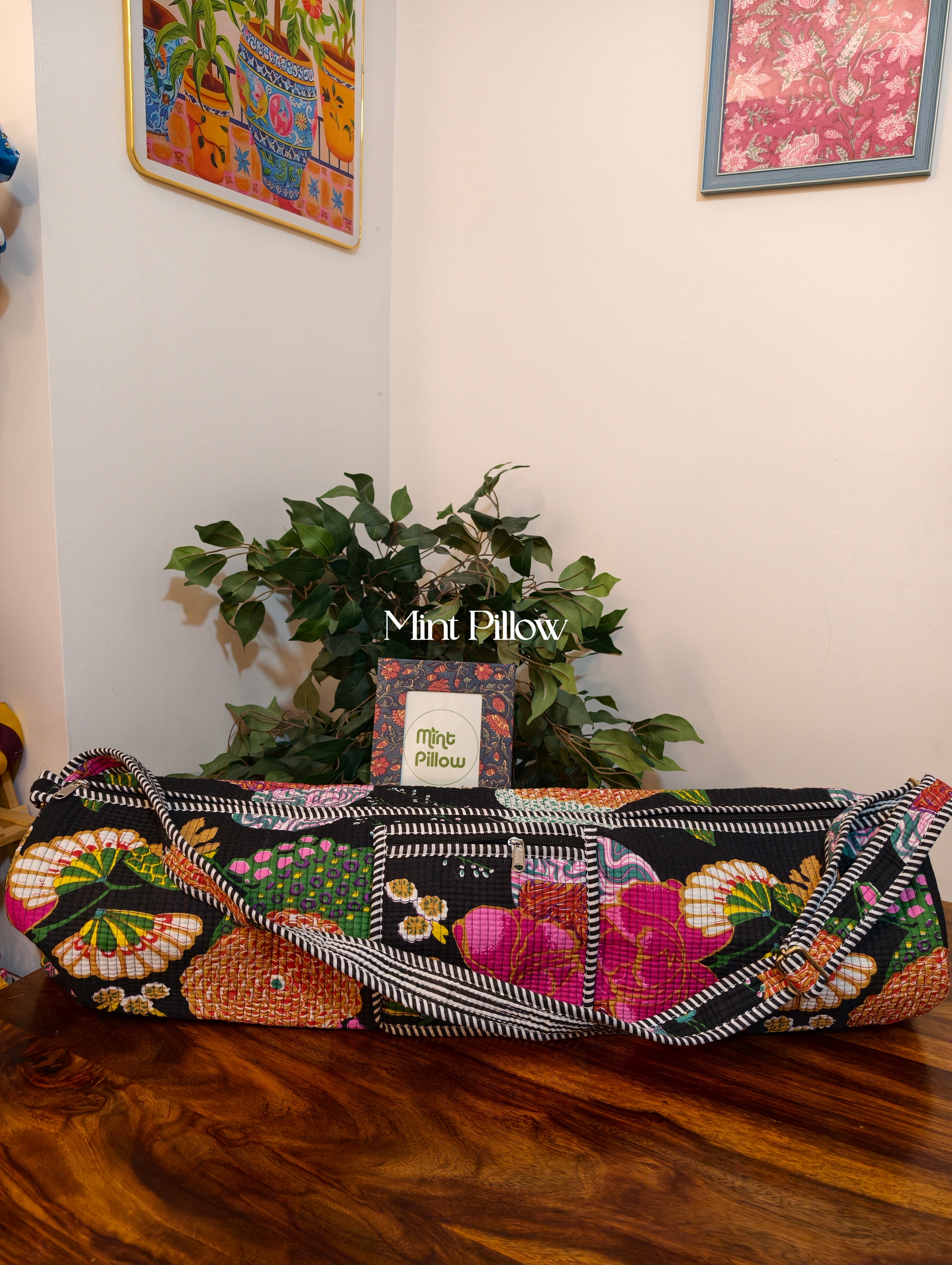 Handmade Jaipuri Print Yoga Mat Bag